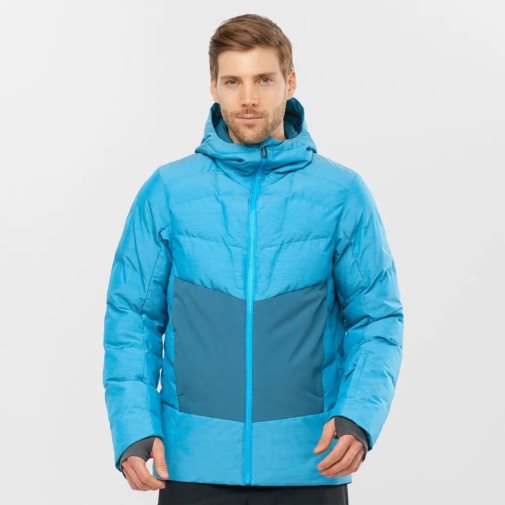 Jaquetas De Esqui Salomon Snowshelter Insulated Masculino Turquesa | PT E49682